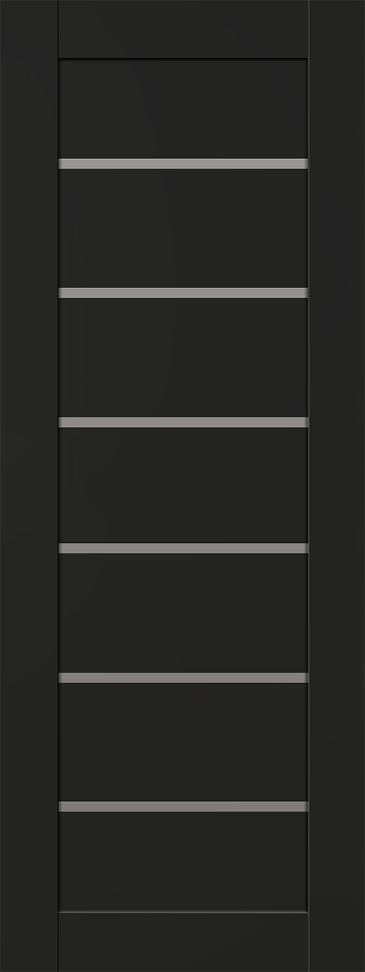 Modern interior DOOR SLAB ALBA BLACK MATTE 32