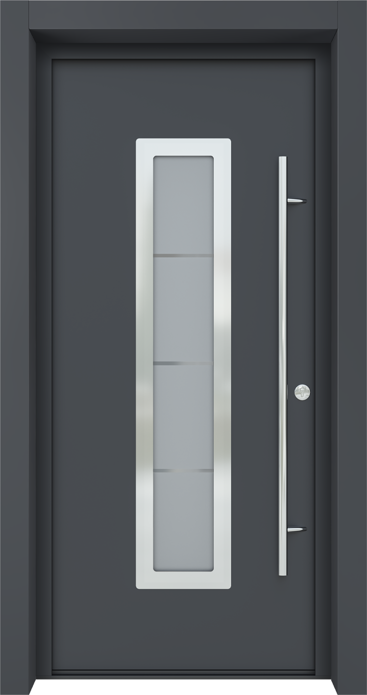 Modern interior MODERN FRONT STEEL DOOR ARGOS ANTRACIT/WHITE 37 7/16