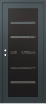 Diamond C7 36" x 80" anthracite/anthracite mirrored Glass Panel black RHI