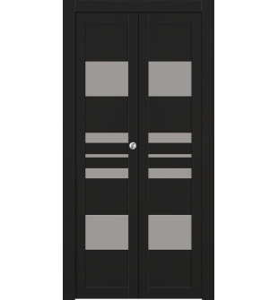 Romi Vetro Black Matte Bi-folding doors