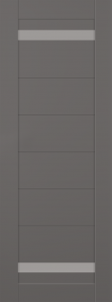DOOR SLAB PERLA VETRO GRAY MATTE 32" X 84" X 1 3/4" FROSTED GLASS