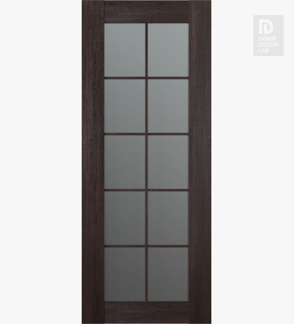 DOOR SLAB AVON 10 LITE VETRO VERALINGA OAK 18" X 80" X 1 3/4"