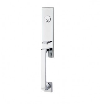 EMTEK DAVOS SINGLE CYLINDER KEYD 4818 POLISHED CHROME US26