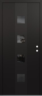 DIAMOND A12 36" X 80" BLACK/BLACK MIRRORED GLASS PANEL BLACK LHI