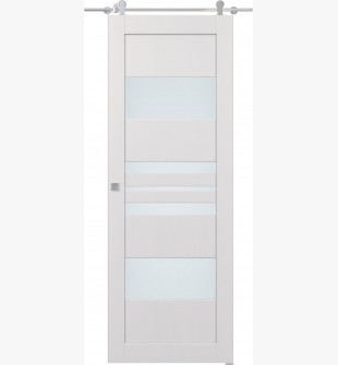 Romi Vetro Bianco Noble Barn doors