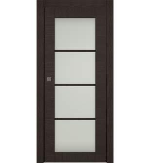 Avanti 4 Lite Vetro Black Apricot Pocket doors