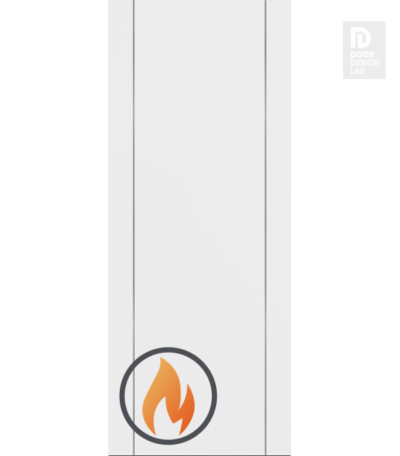 DOOR SLAB 20 MIN FIRE RATED 2U SNOW WHITE 30" X 80" X 1 3/4"