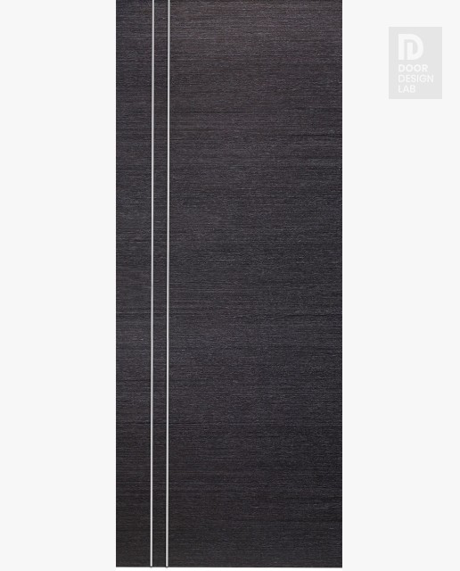 DOOR SLAB AVANTI 2V BLACK APRICOT 24" X 80" X 1 3/4" SOLID CORE