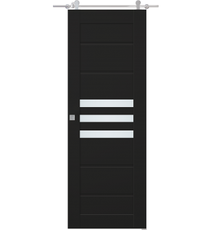 Dome Vetro Black Matte Barn doors