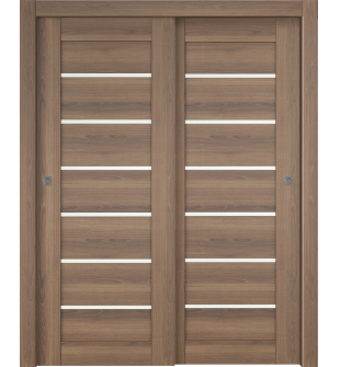 Avon 07-02 Vetro Pecan Nutwood Bypass doors