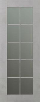 DOOR SLAB AVON 10 LITE VETRO LIGHT URBAN 18" X 92 1/2" X 1 3/4"