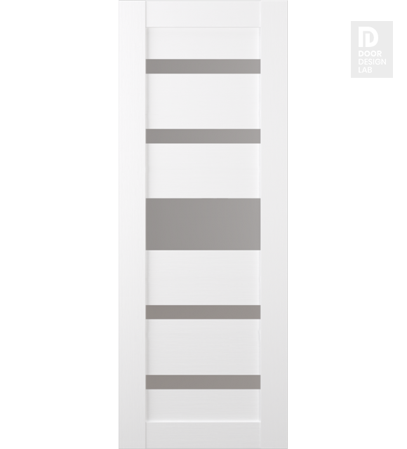 DOOR SLAB GINA VETRO BIANCO NOBLE 24" X 92 1/2" X 1 9/16" FROSTED GLASS