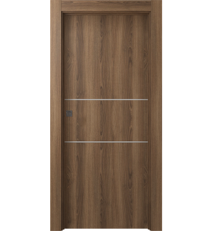 Optima 2H Pecan Nutwood Pocket doors