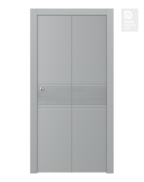 Twinwood 2 Light Grey Bi-folding doors