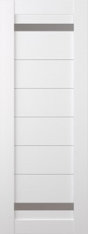 DOOR SLAB PERLA VETRO BIANCO NOBLE 18" X 92 1/2" X 1 9/16" FROSTED GLASS