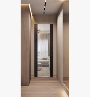 Avanti 202 Clear Vetro Black Apricot Frameless