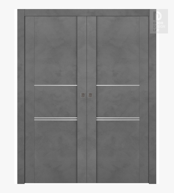 Avon 01 3H Dark Urban Double pocket doors