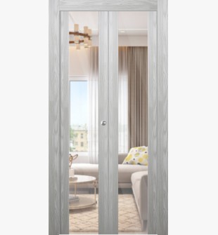 Avon 202 Clear Vetro Ribeira Ash Bi-folding doors
