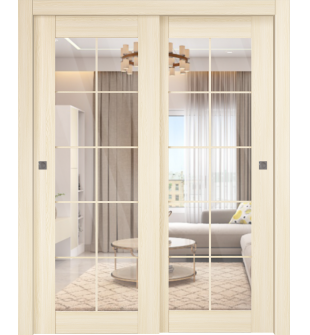 Avon 10 Lite Clear Loire Ash Bypass doors