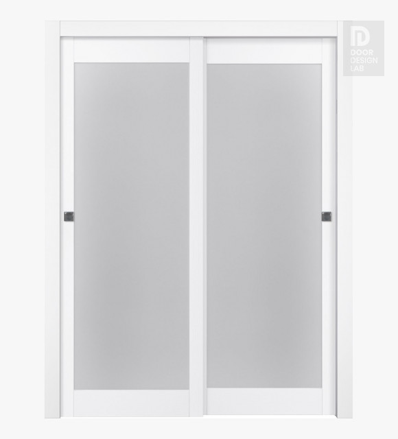 Palladio 207 Vetro Bianco Noble Bypass doors