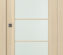 Avon 5 Lite Vetro Loire Ash Modern Interior Pocket Door by Belldinni
