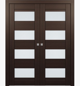 Della Vetro Veralinga Oak Double pocket doors