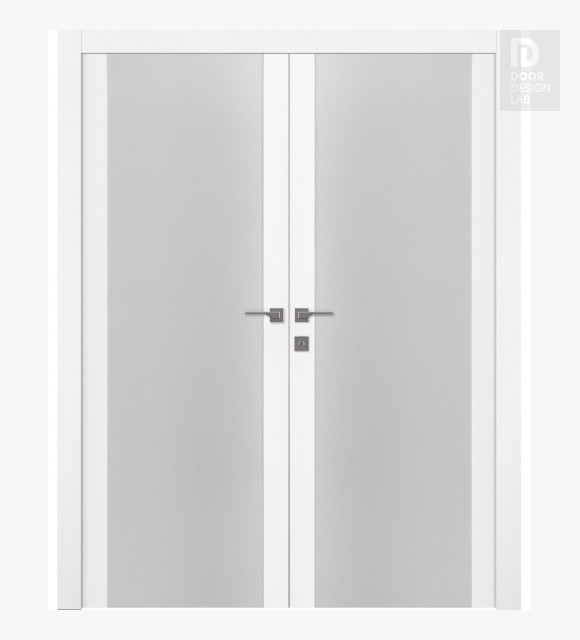 Palladio 202 Vetro Bianco Noble Double doors