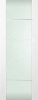 DOOR SLAB SMART PRO H3G 4H VETRO POLAR WHITE 18" X 96" X 1 3/4" TEMPERED FROSTED GLASS