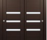 Dora Vetro Veralinga Oak Modern Interior Bypass Doors by Belldinni