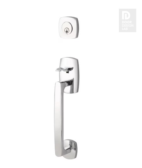 EMTEK URBAN MODERN SECTIONAL DUMMY 4705 POLISHED CHROME US26 for Steel Front Doors