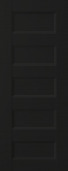 DOOR SLAB OXFORD UNO 07 4R BLACK MATTE 32" X 80" X 1 3/4"