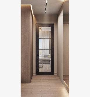 Avanti 8 Lite Clear Vetro Black Apricot Frameless