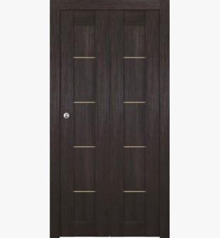 Avon 07 4H Gold Veralinga Oak Bi-folding doors