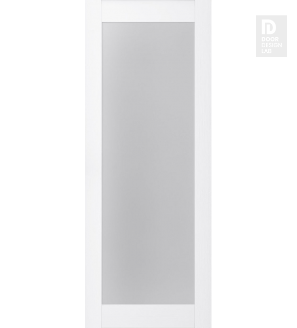 Modern Interior DOOR SLAB PALLADIO 207 VETRO BIANCO NOBLE 28" X 84" X 1 9/16" TEMPERED FROSTED GLASS