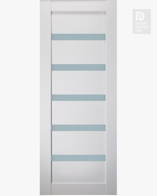 DOOR SLAB LEORA VETRO BIANCO NOBLE 32" X 80" X 1 9/16" FROSTED GLASS