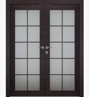Avanti 10 Lite Vetro Black Apricot Double doors