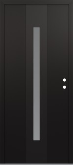 DIAMOND A2 36" X 80" BLACK/WHITE FROSTED GLASS PANEL BLACK LHI