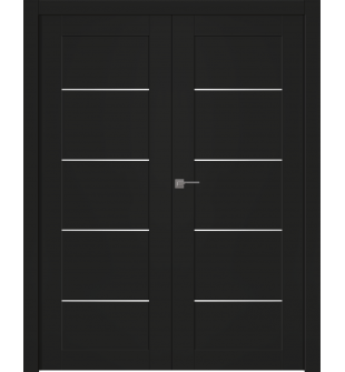 Avon 07 4H Black Matte Double doors