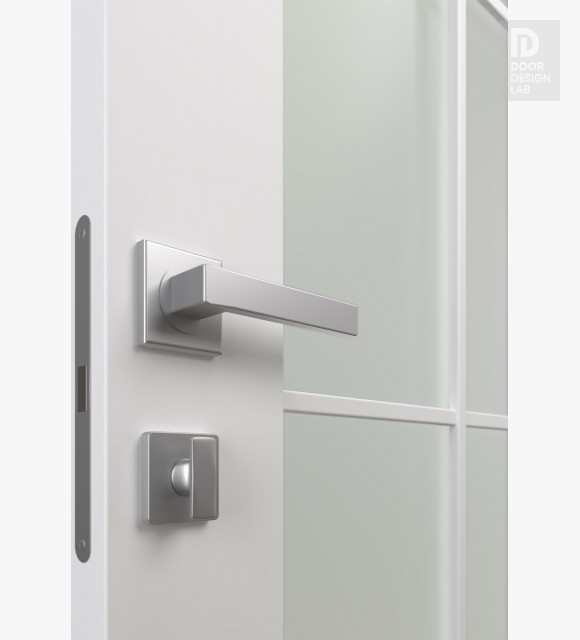 Modern interior door Smart Pro 2U Black Polar White Frameless for $379. ...