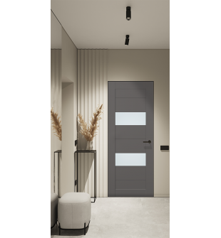 Berta Vetro Gray Matte Frameless