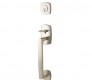EMTEK URBAN MODERN SECTIONAL SINGLE CYLINDER KEYD 4715 SATIN NICKEL US15 for Steel Front Doors