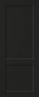 DOOR SLAB SHAKER 2 PANEL BLACK MATTE 18" X 92 1/2" X 1 3/4"