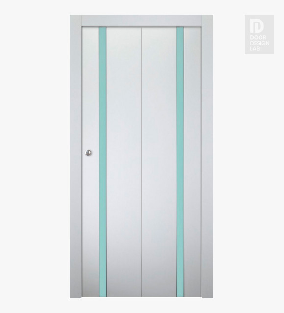 Unica 208 Vetro Bianco Noble Bi-folding doors