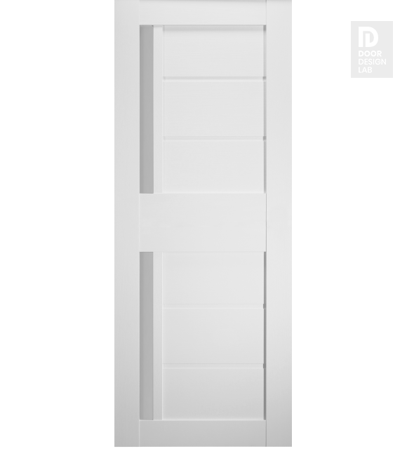 DOOR SLAB ESTA VETRO BIANCO NOBLE 28" X 92 1/2" X 1 9/16" FROSTED GLASS