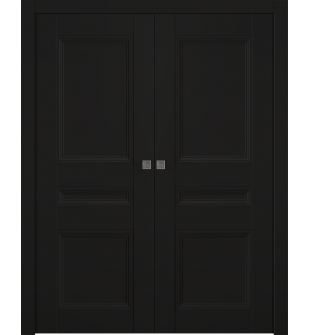 Oxford Duo 07 2R Black Matte Double pocket doors