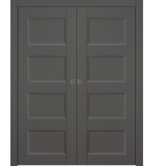 Oxford Uno 07 3R Gray Matte Double pocket doors