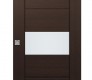 Edna Vetro Veralinga Oak Modern Interior Barn Door by Belldinni