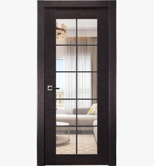 Avanti 10 Lite Clear Vetro Black Apricot Single Doors