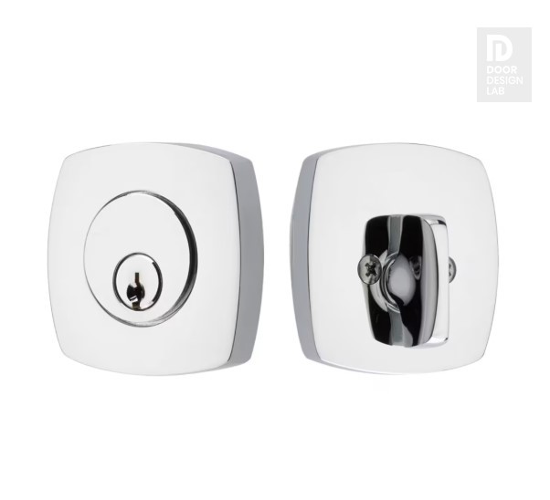 EMTEK URBAN MODERN DEADBOLT DOUBLE CYLINDER 8326 POLISHED CHROME