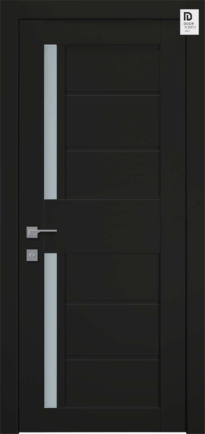 Modern interior door Esta Vetro Black Matte for 389.00 Door Design Lab